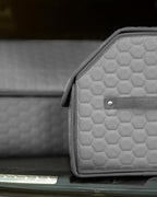 Owleys Foldable Trunk Organizer For Car - Trunk Organizers Car Storage - Collapsible Auto Trunk Organizer With Lid - Small And Large Cargo Organizer - Trunk Organization (Gray 17)