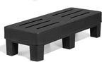 PolyMight Heavy-Duty Plastic Poly Dunnage Rack for Warehouses and Commercial Industrial Storage 48" x 18" x 12" with 1500 lb Capacity