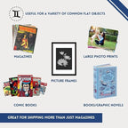 Gemini Magazine and Comic Book Mailers for Shipping (8.5x11x2’’ – 100 Mailers + 100 Fillers) | Protective Fillers for Extra Support | US-Made, Expandable, Great for Shipping Documents, Photos & More.