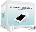 PaperPlanet Thermal Paper for Clover Flex | Credit Card Receipt Paper Rolls Compatible with Clover Flex POS models C400 C401 C403 C405 C406 | 150 Rolls