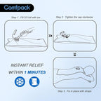 XL Refillable Ice Bag for Injuries, 21.2" x 13" Travel Ice Water Bag Physical Cold Therapy with Straps for Full Back, Hip, Pain Relief for Injuries, Muscle Pain, Swelling, Bruises ﻿