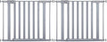 Safety 1st Baby Gate, Adjustable 29"-38" Wide, Pressure Mount | Walk Through Door | Silver | 2-Pack | Pet Compatible