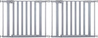 Safety 1st Baby Gate, Adjustable 29"-38" Wide, Pressure Mount | Walk Through Door | Silver | 2-Pack | Pet Compatible