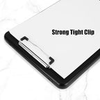 6PCS Black Clipboard with Storage, 8.5x11 Plastic Clip Boards with Storage Nursing Clipboard Case with Pen Holder Low Profile Clip Clipboards Binder Folder for Teachers Work School Office