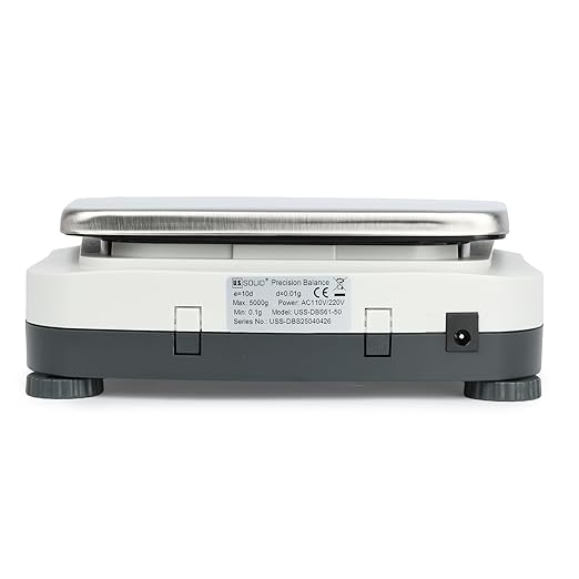 U.S. Solid Precision Lab Scale 5000g x 0.01g Analytical Balance RS232 Interface, 19 Measurement Units