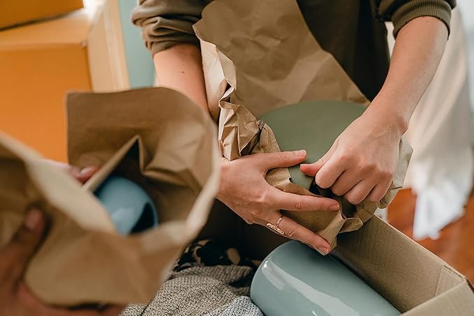 Brown Kraft Paper Roll 12" x 100ft (1200 Inch) for Gift Wrapping Packing, Brown Paper for Arts Crafts, Kraft Paper for Bulletin Board Poster Christmas