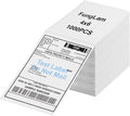 FungLam 4"x6" Direct Thermal Shipping Labels, Perforated and Strong Adhesive Thermal Label, Fanfold 4"x6" Mailing Labels for Munbyn, Rollo, Polono Direct Thermal Printers, 1000 Labels