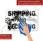 SmartSign - S-5803-AL-12x18-D9 "Shipping And Receiving" Sign | 12" x 18" Aluminum Black on White