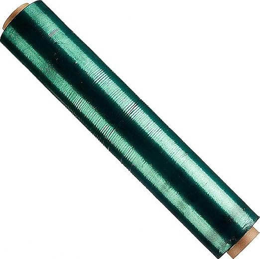 APQ 4 Rolls of Blown Hand Stretch Film 18" x 1500'. Green Hand Stretch Wrap, 80 Gauge. Tear Resistant Residue Free Film for Moving, Shipping, Wrapping. Industrial Grade Pallet Shrink Wrap Film.