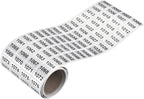 MECCANIXITY 1001 to 2000 Consecutive Number Stickers Inventory Label Black Numbers for Office Warehouse Numbering Classification