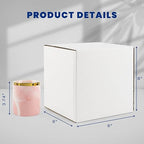 Golden State Art, 8x8x8 Inches White Shipping Boxes 28 Pack, Corrugated Cardboard Box for Small Business Mailing, Shipping, Packaging