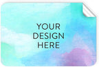 100 Custom Vinyl Stickers - Upload Your own Image, Text, Design, Logo - Personalized Logo Labels for Handmade, Packaging, Bottle, Jars, Candle, Brand Stickers (Sky Blue, 5x3)