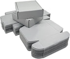 15 Pcs 6 x 6 x 2 inches Corrugated Cardboard Gift Boxes Recyclable Shipping Boxes for Mailing & Holidays, Wedding, Birthday, Gifts Packaging (Gray, 6 x 6 x 2")