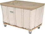 Global Industrial Canvas Basket Bulk Truck, 16 Bushel, 40" L x 28-1/4"W x 30-1/2"H