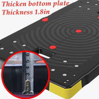Folding Push Cart Dolly - 1300LBS Heavy Duty Portable Moving Dolly with 360 Swivel 6'' Wheels (35L x24W x40H in)