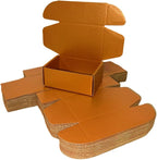 50 Pcs 4.3 x 3.1 x 2 inches Mini Size Corrugated Cardboard Gift Boxes Recyclable Shipping Boxes for Packing Jewelry Ornament Gift Craft Packaging Supplier (Copper, 4.3 x 3.1 x 2")