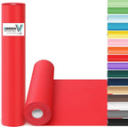 Vanhench 17.5"×963" Red Wrapping Paper Roll for Women Christmas, Solid Color Art Kraft Craft Paper for Wedding, Birthday, Mothers Day Gifts, Bouquet Flower Poster Bulletin Board