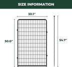FXW Rollick Unleashed Dog Playpen for Indoor, Yard, RV Camping, 50 inch 2 Panels for Large Dogs, Black│Patented