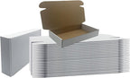 12x6x2 inches Shipping Boxes Set of 25, White Cardboard Box Kraft Corrugated Mailer Box，Boxes for Shipping E-commerce Packaging, Holidays Gift and Small Business Giving Literature Mailing