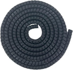 Spiral Wrap Hose Cable Protector - 1.25" OD x 20' Pre-Cut Lengths-Safe Hose Protector to Avoid Wear and Extend Life for Hydraulic Pneumatic Hoses