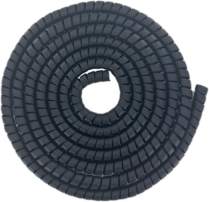 Spiral Wrap Hose Cable Protector - 1.25" OD x 20' Pre-Cut Lengths-Safe Hose Protector to Avoid Wear and Extend Life for Hydraulic Pneumatic Hoses