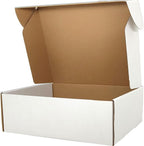 White Shipping Boxes for Small Business Pack of 25-10x8x2.7 inches Cardboard Corrugated Mailer Boxes for Shipping Packaging Craft Gifts Giving Products