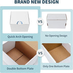 WIFTREY 6x6x6 White Shipping Boxes 20 Pack for Small Business, Small Corrugated Cardboard Mailer Boxes for Mailing, Packing
