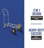 Strongway Hand Truck/Platform Truck - 600-Lb./800-Lb. Capacity