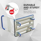 Push Cart Dolly by Wellmax, Moving Platform Hand Truck, Foldable for Easy Storage and 360 Degree Swivel Wheels with 660lb Weight Capacity, Blue Color