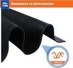 MAGZO Adhesive Foam Padding 1/8" Thick x 12" W x 59" L, Black Thin Neoprene Sheets, Closed Cell Foam Sheet Roll