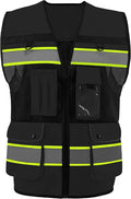 Safety Vest High Visibility Reflective Construction Vest for Men Women