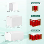 Eupako 30 Pack Small Shipping Boxes Assorted Sizes, White Corrugated Box Mailers, Cardboard Boxes for Packaging Small Business, Mailing, 4x4x4 & 8x6x6 & 10x7x5 10 PCS Each Small Boxes
