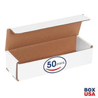 Box USA BM932 9"L x 3"W x 2"H, White (Pack of 50)