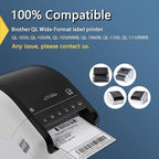 BETCKEY - Continuous Length Shipping Labels Replacement for Brother DK-2243 (4 in x 100 ft), Compatible with Brother QL Label Printers [6 Rolls/Continuous Labels, Green]