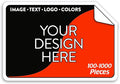 5-1000 Custom Vinyl Stickers - Upload Your own Image, Text, Design, Logo - Personalized Logo Labels for Handmade, Packaging, Bottle, Jars, Candle, Brand Stickers (Black, 3x2)