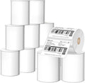 12 Rolls 4" X 3" Thermal Labels, 500/Roll - Direct Thermal Labels Compatible with Zebra & Rollo Printers, BIAlabel