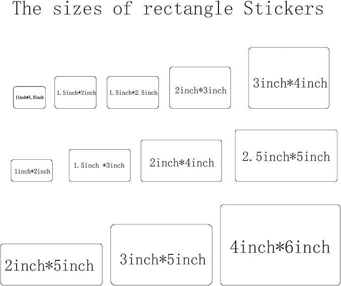 100 Custom Stickers for Business Logo Personalized Stickers Labels Rectangel Package Favor