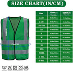 AYKRM 12 colour High visibility viz vest hi vis viz reflective work construction safety vest (XS-8XL)