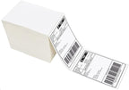 Direct Thermal Shipping Labels 4" x 6" Fanfold 6000 Label Compatible, with DYMO Label Writer Rollo & Zebra with Perforated line for Thermal Printers Labels Commercial Grade Labels (1 Case)