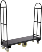 65"x16" U-Boat Steel Platform Cart Dolly with Removable Handles & 6pcs Wheels,Heavy Duty Industrial Narrow Aisle Hand Truck for Warehouse Transport,2000 lbs Capacity