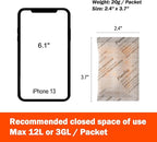 20g x 100 Packs Fonday Rechargeable Silica Gel Desiccant Packets Food Grade Fast Reactivate Desiccant Bags Moisture Indicating Orange to Green for Food Storage, Electronics, 3D Filament & Safes