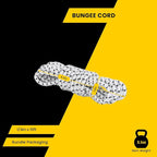 Bungee Cord Elastic Shock Cord 1/4" x 10' Bungee Rope for DIY, Tie Downs, Kayak and Outdoor - White&Black