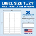 Personalized Return Address Labels - Single Elegant Rose - 60-1000 Custom Self-Adhesive Stickers
