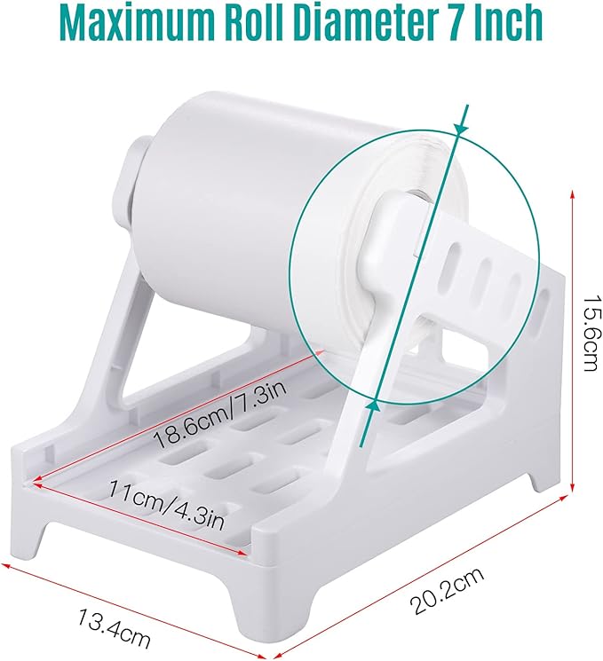 Eujgoov Universal Compatibility Label Holder,Easy to Use,Premium Material Organizer for Thermal Label Rolls