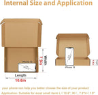 Trwcrt Shipping Boxes 11x8x2 Set of 20, Corrugated Cardboard Box for Packing Small Business, Brown