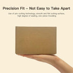 50 Pack 6x4x3 Inches Brown Corrugated Mailer Boxes -Corrugated Cardboard Mailing Boxes for Small Business Packaging and Gift Presentation