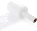 12 Packs of 5 inch x 1000 ft Stretch Wrap Film with Handle 70 Gauge Extra Thick Clear Mini Hand Stretch Wrap Rolls, Clear