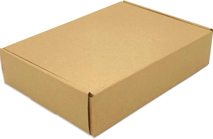 Small Brown Shipping Boxes for Small Business Pack of 25-9x6x2 inches Cardboard Corrugated Mailer Boxes for Shipping Packaging Craft Gifts Giving Products