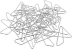 JAM PAPER Colorful Butterfly Clips - Silver Paper Clamps - 20/Pack