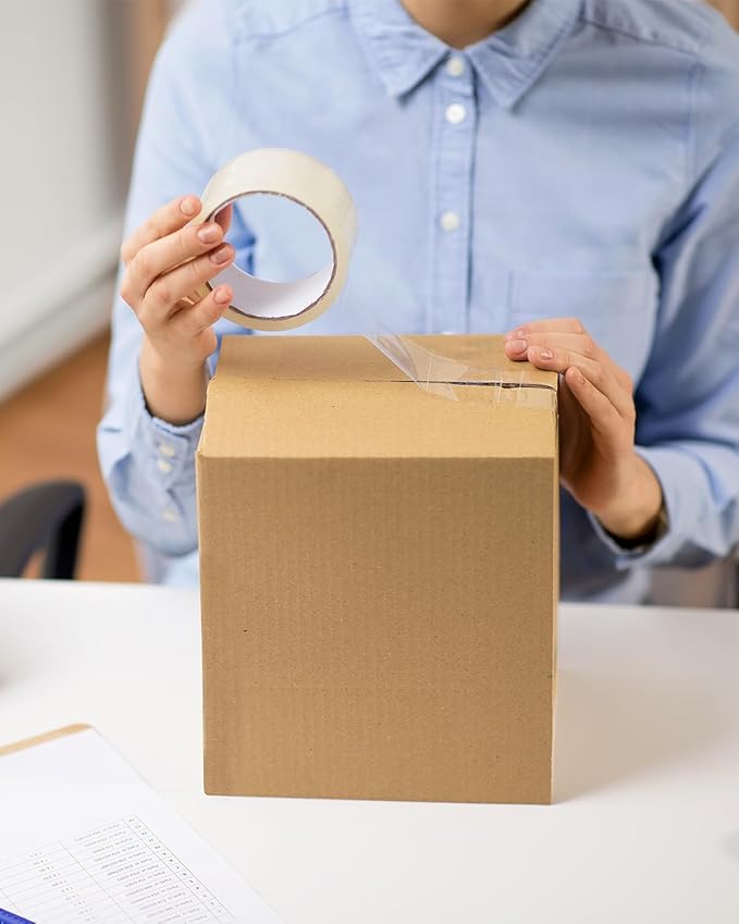 40-Pack-Small-Shipping-Boxes-6x6x6, Corrugated-Cardboard-Boxes-for-Packaging-Small-Business, Brown-Boxes-Mailers